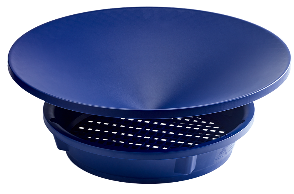Garrett 10" Backpacker pan, green.