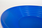 Small blue plastic goldpan