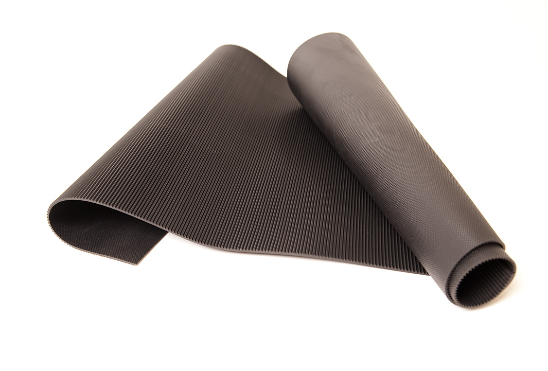 Rubber matting, black