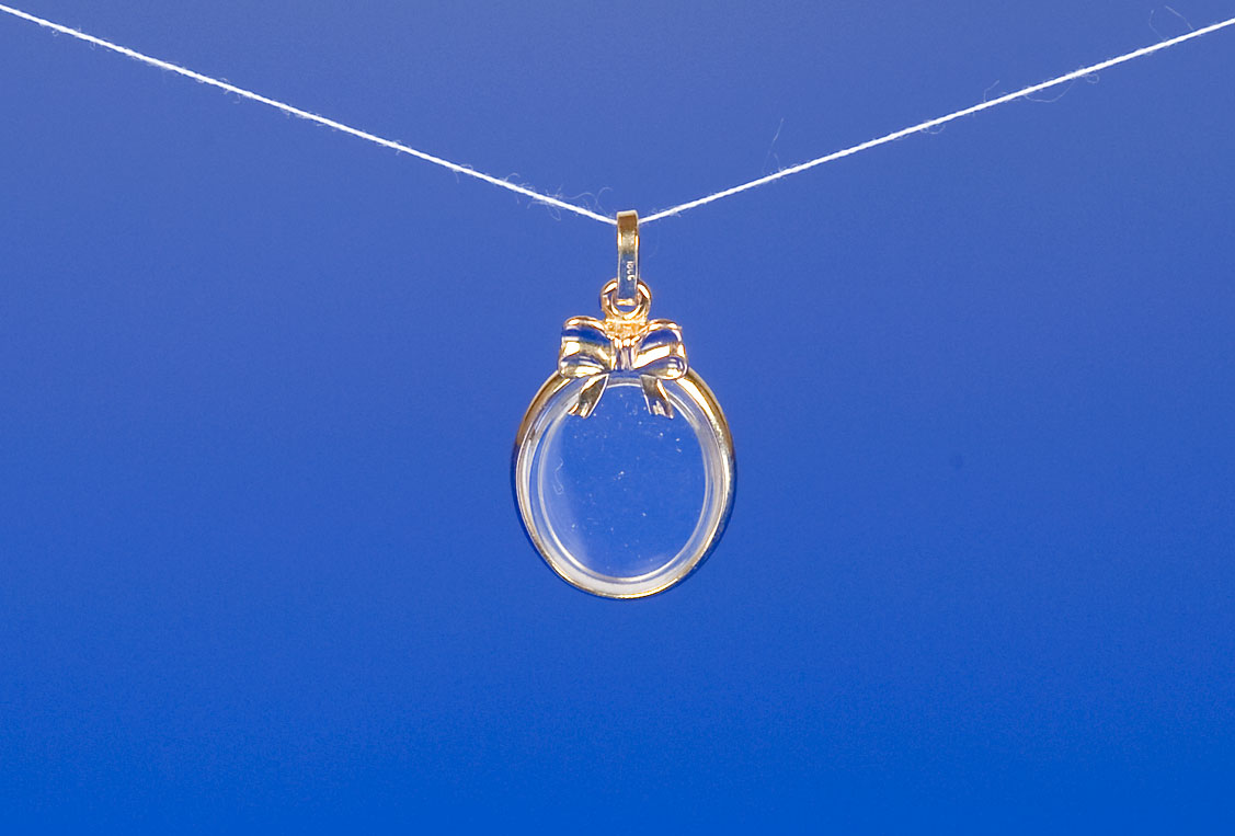 medallion 18K, oval bow