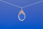 medallion 18K, oval bow