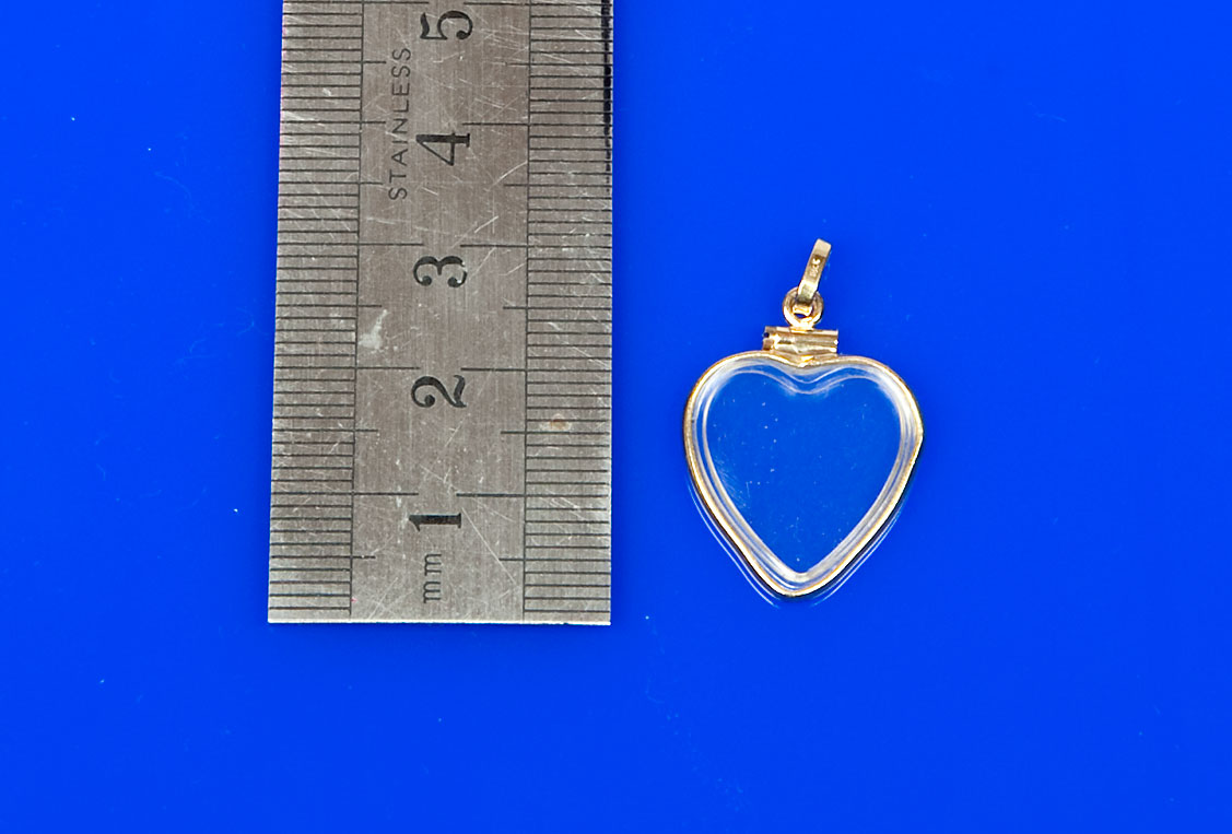 medallion 18K, heart